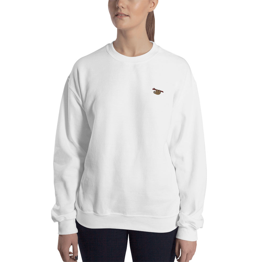 Sloth Embroidered Unisex Jumper
