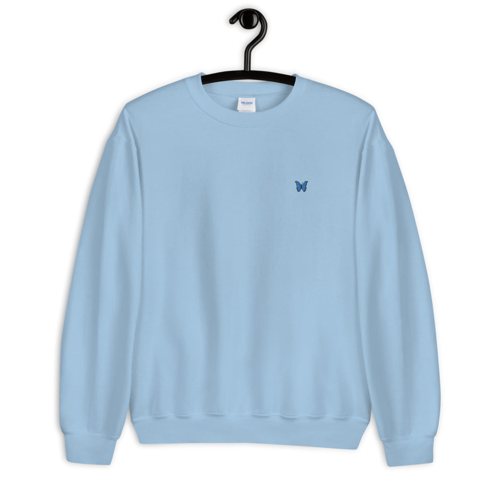 Blue Butterfly Embroidered Jumper