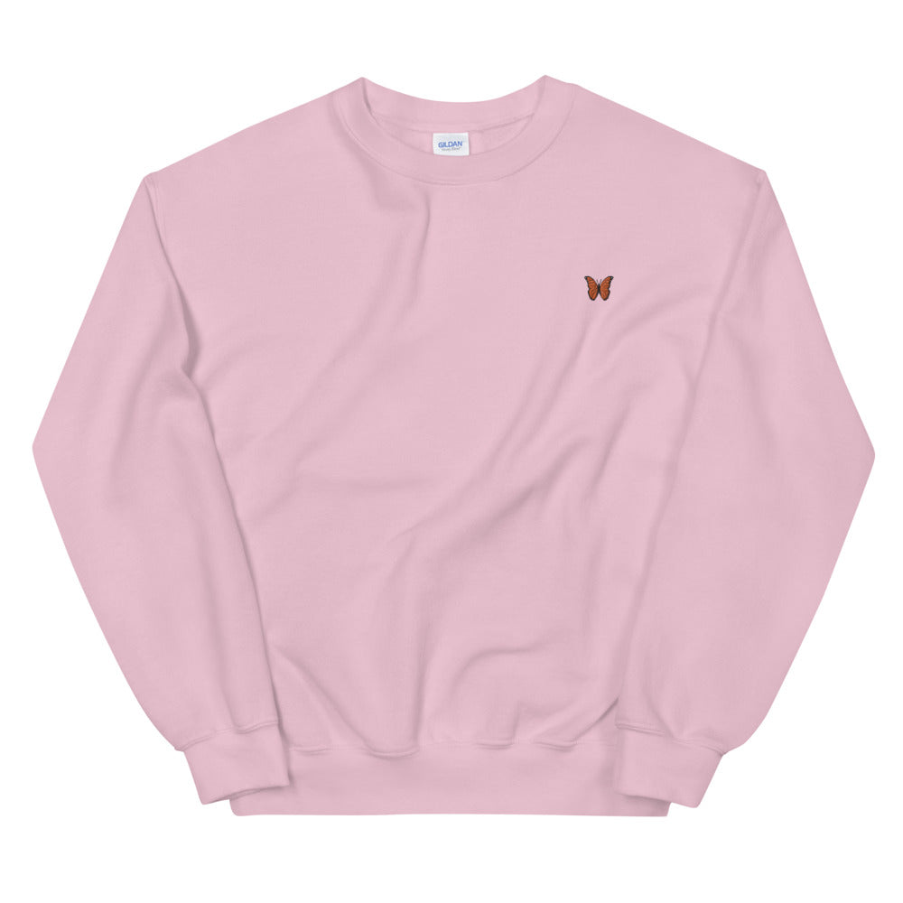Orange Butterfly Embroidered Jumper