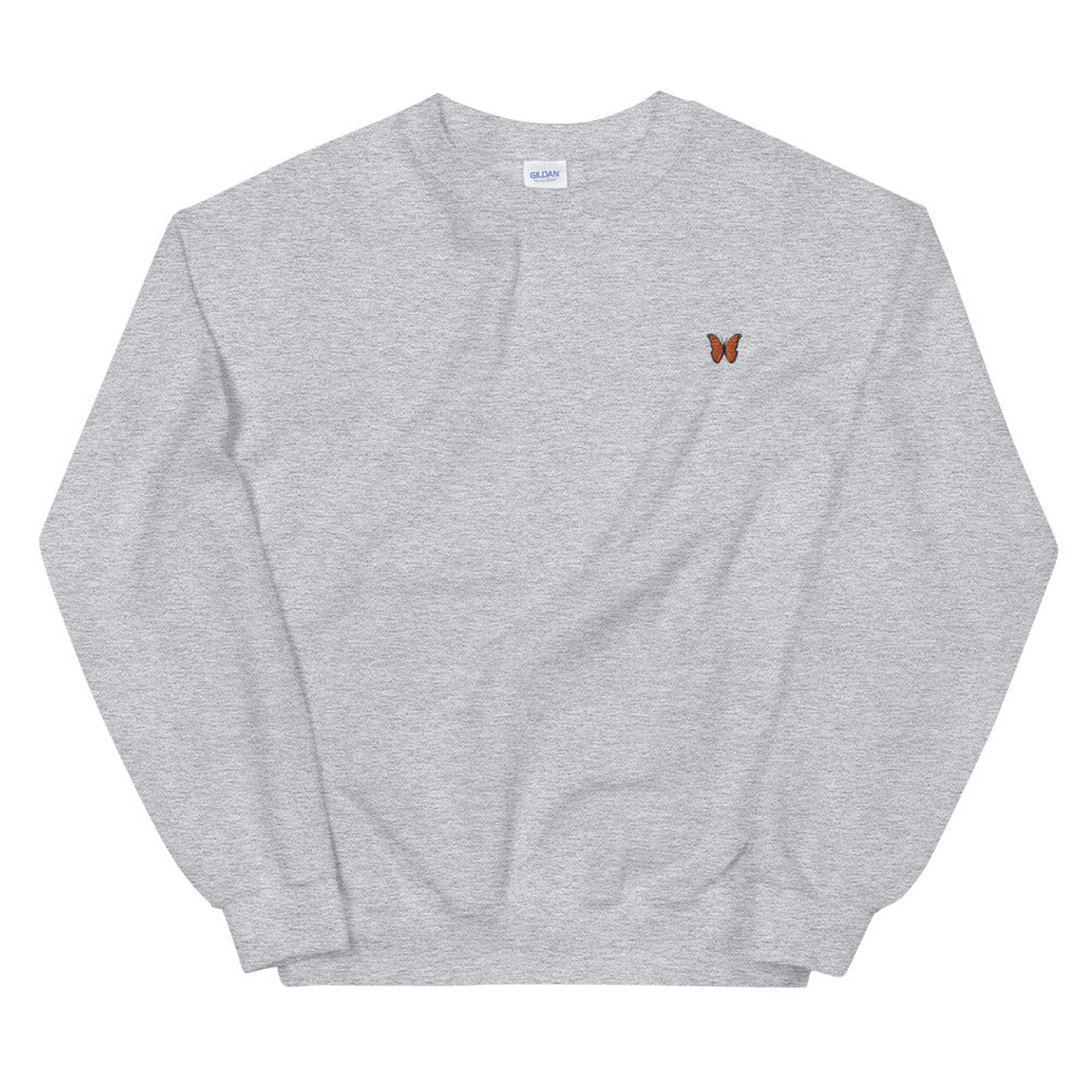 Orange Butterfly Embroidered Jumper