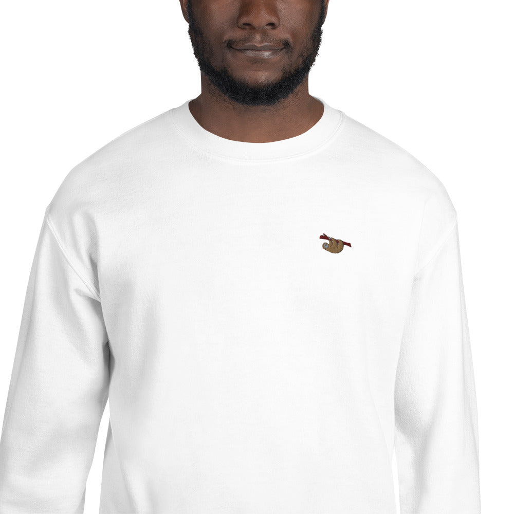 Sloth Embroidered Unisex Jumper