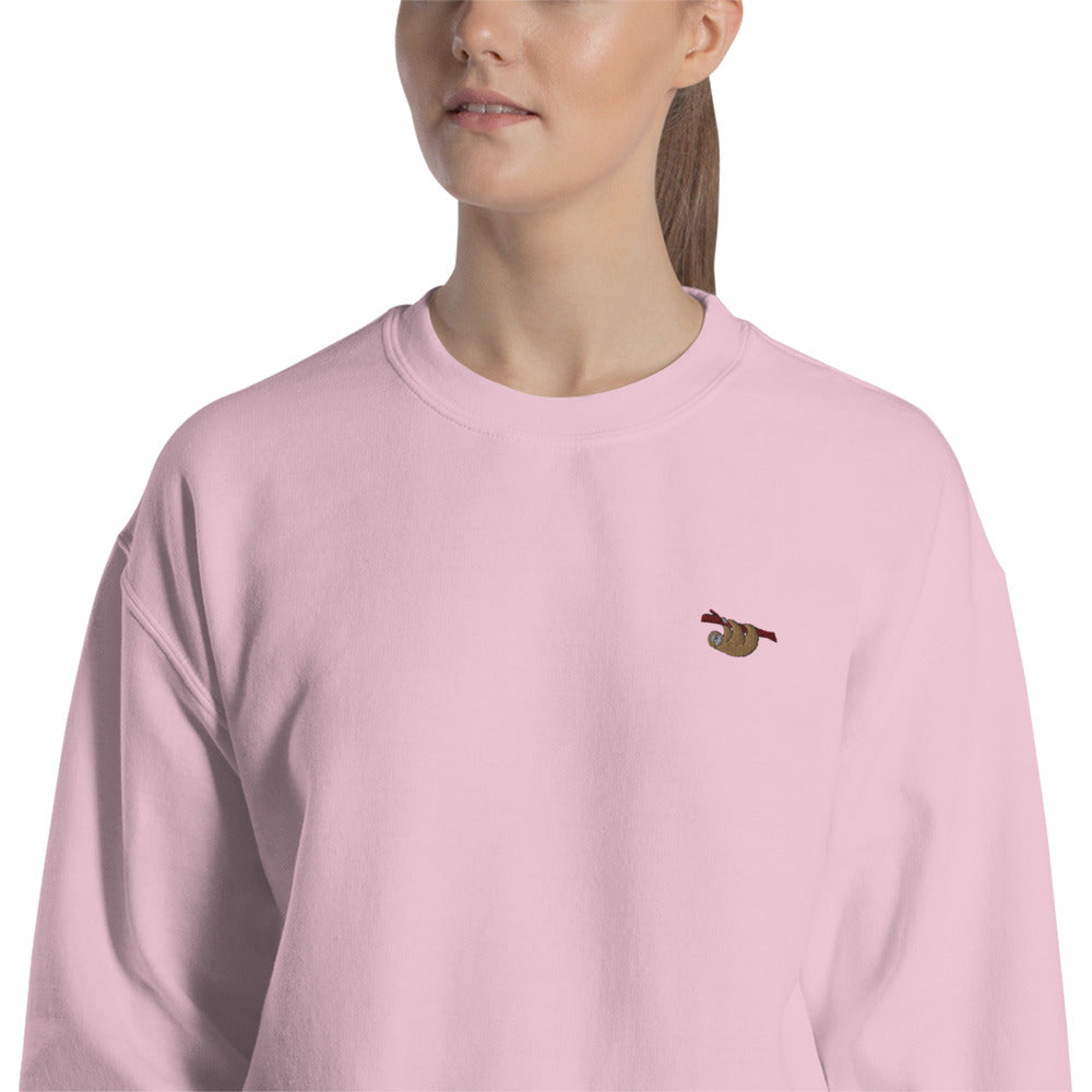 Sloth Embroidered Unisex Jumper