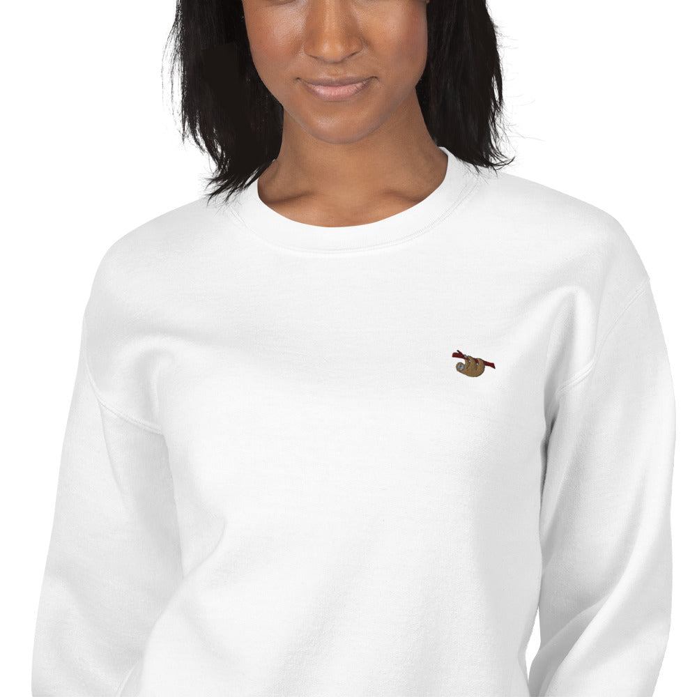 Sloth Embroidered Unisex Jumper