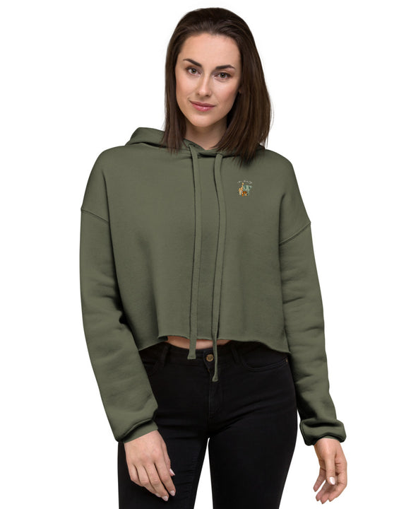 Jim Jam's Zoo Oversized Crop Hoodie