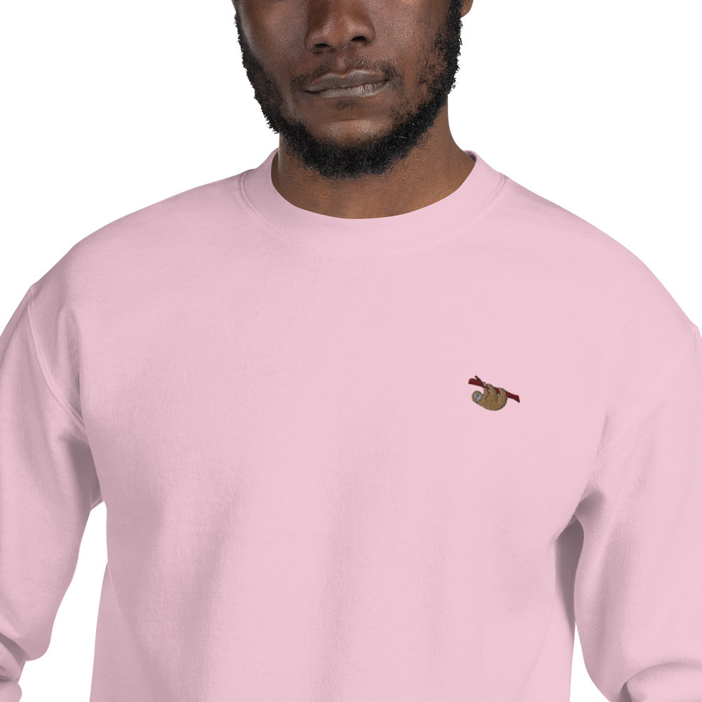Sloth Embroidered Unisex Jumper