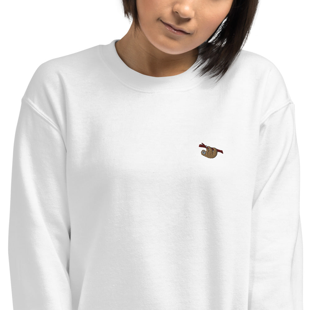 Sloth Embroidered Unisex Jumper