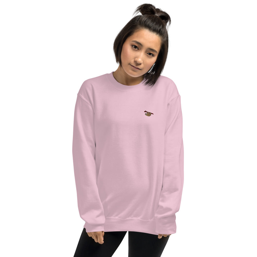 Sloth Embroidered Unisex Jumper