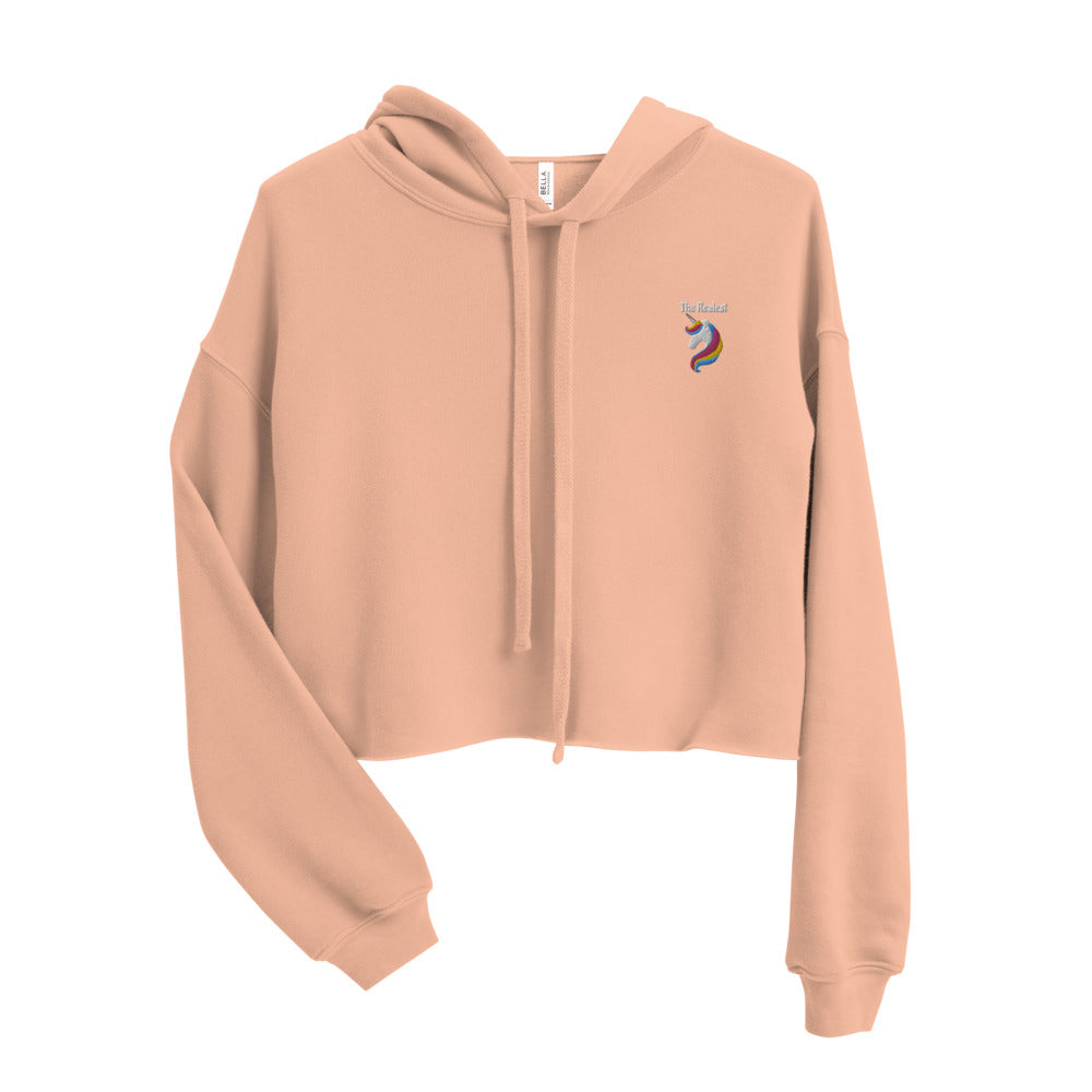 The Realest - Unicorn Oversized Crop Hoodie